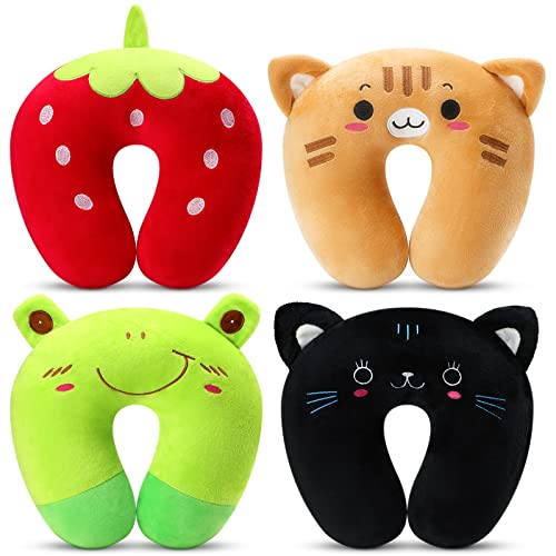 Cute Animal Neck Head Chin Support Kids Travel Pillow