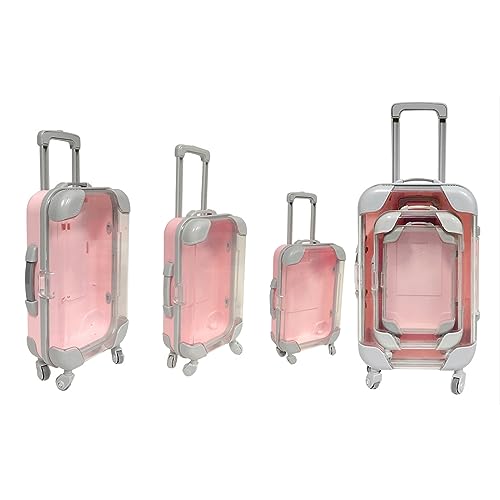 3 Pcs False Eyelashes Storage Box Mini Suitcase