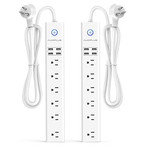 Flat Plug Power Strip Surge Protector