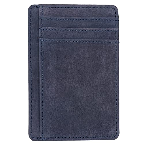 Oak Leathers Slim Leather Wallet - RFID Blocking Card Holder
