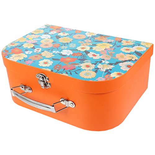 Alipis Paperboard Suitcases Floral Storage Box