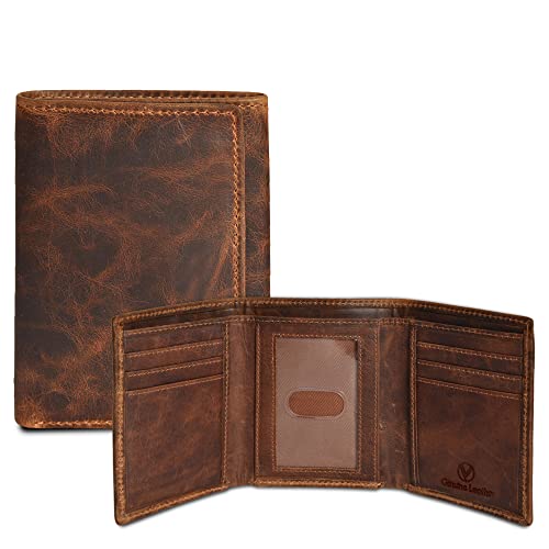 VALENCHI Men's RFID Blocking Slim Trifold Wallet