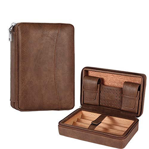 Galiner Travel Cigar Humidor Leather Case