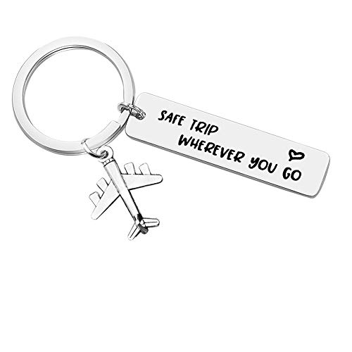 Wherever You Go Keychain - Traveling Keychain for Flight Attendants, Pilots, and Travelers