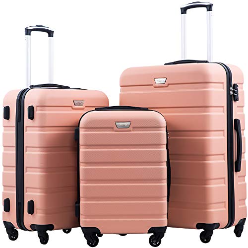 COOLIFE Luggage 3 Piece Set Suitcase Spinner