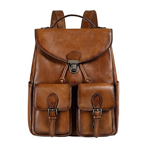 Vintage Leather Backpack Purse