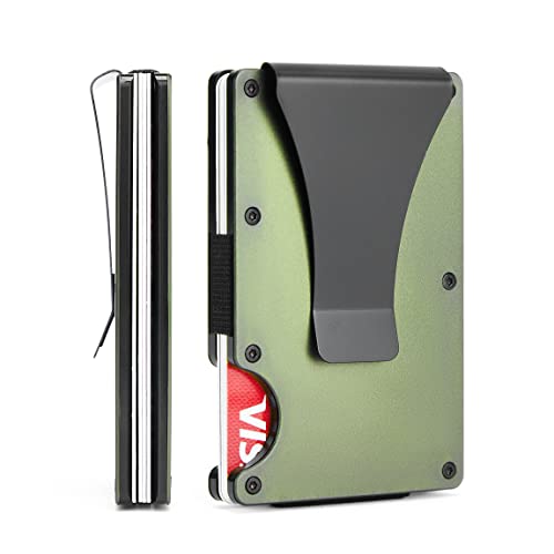 Coukula Minimalist Wallets - RFID Blocking Metal Wallet