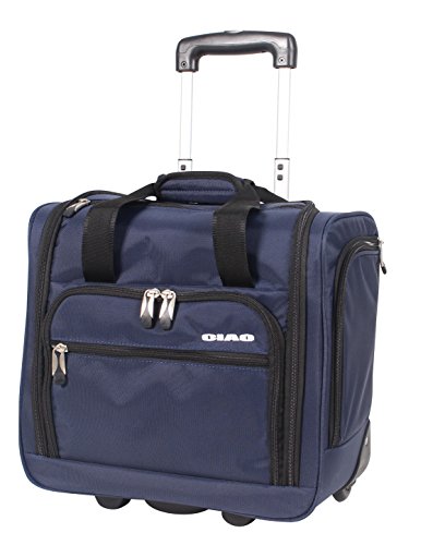 Ciao Underseat Luggage - Small Lightweight Carry On with Spinner Wheels