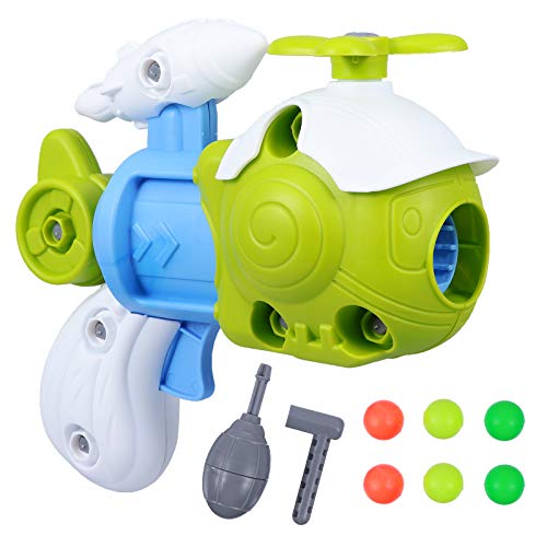 BESPORTBLE DIY Assemble Airplane Shooting Toy