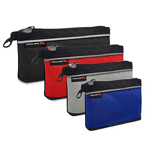 IRONLAND Small Tool Pouches with Zipper - Waterproof and Durable
