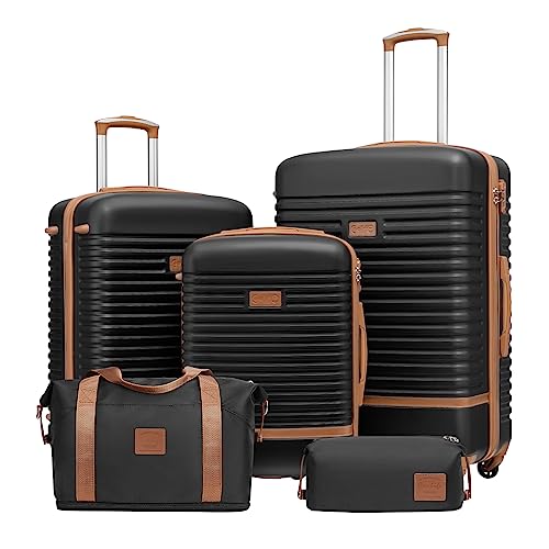 Coolife 3 Piece Luggage Set with TSA Lock