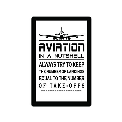 Aviation Metal Sign - Airplane Pilot Décor
