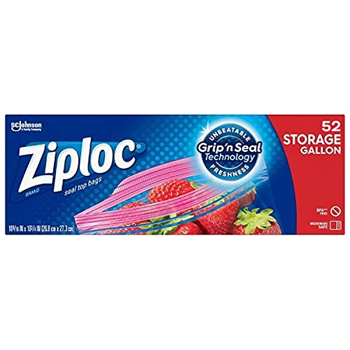 Concession Essentials Ziploc Storage Bags - Bulk Pack of 52