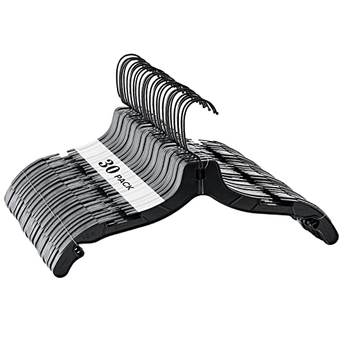 Donext Plastic Hangers with 360 Swivel Metal Hook