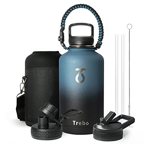 Trebo 64oz Water Bottle with Paracord Handle