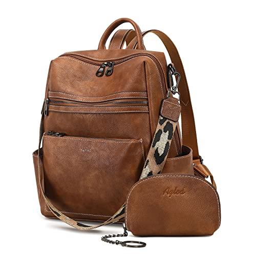 AGLOD Leather Backpack Purse