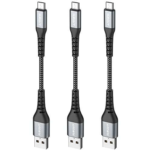 SUNGUY 6 inch Short Micro USB Cable