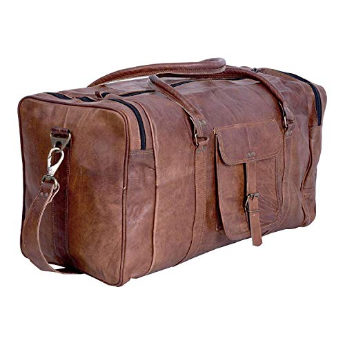 KPL 21 Inch Vintage Leather Duffel Bag
