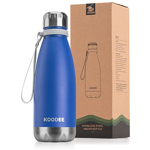 koodee 12 oz Kids Water Bottle, Stainless Steel Vacuum Insulated Sports Flask