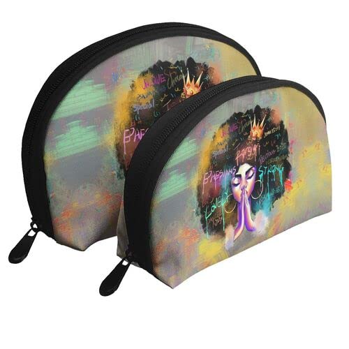 Dudietry Black Girl Cosmetic Bags