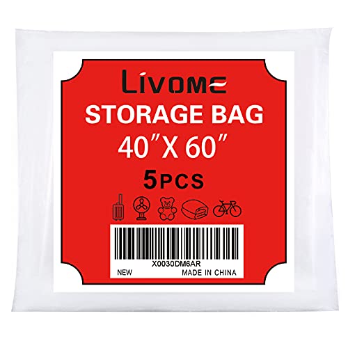 Clear Plastic Storage Bags for Blanket Clothes and Big Plush Toys