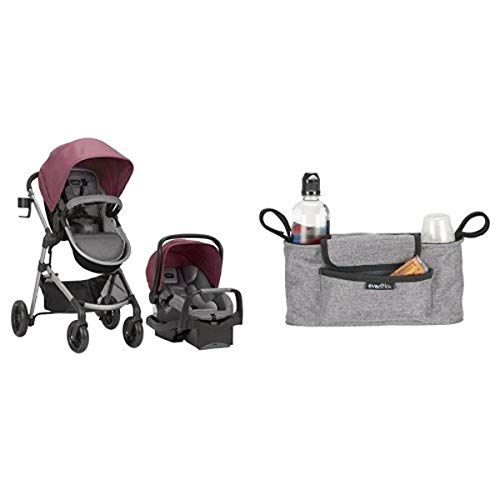 Evenflo Pivot Modular Travel System with Stroller Organizer