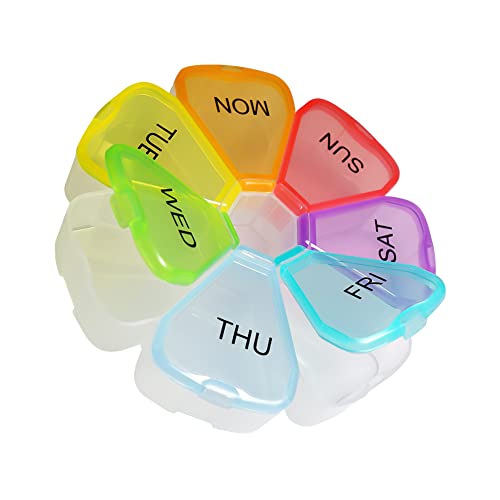 Convenient and Colorful Weekly Pill Organizer
