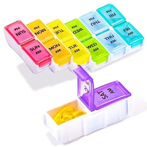 Weekly Pill Organizer Small 2 Times A Day