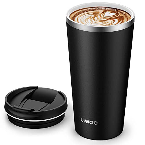 ulwae Insulated Coffee Mug - 18oz Travel Mug with Ceramic Coating