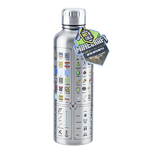 Minecraft Metal Water Bottle by Paladone