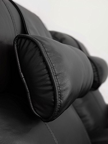 Octane Black Leather Recliner Neck Pillow