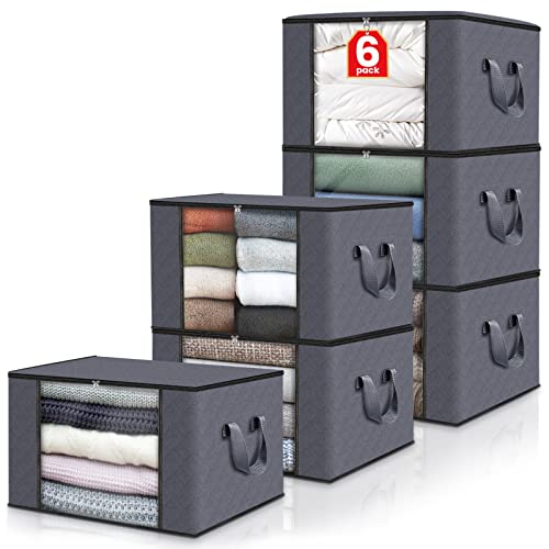 Fab Totes 6 Pack Clothes Storage Bags