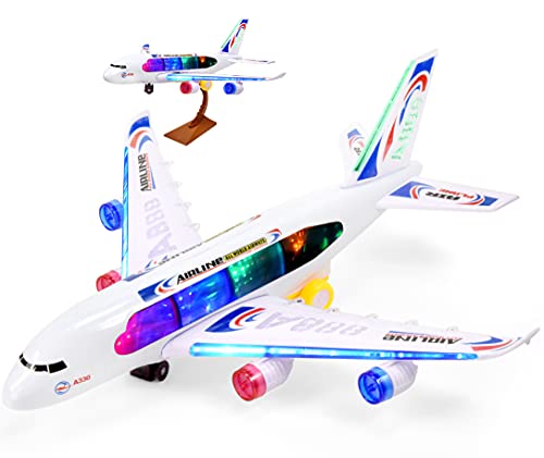 Bump & Go Airplane Toy for Kids