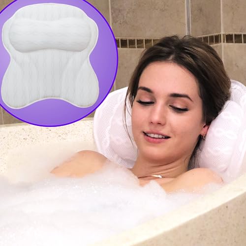 Luxury Bath Pillows for Tub Neck & Back Support