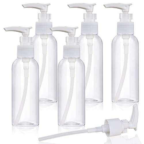 5 Pack Travel Bottles Pump Dispenser