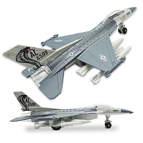 OTONOPI Fighter Jet Model Plane for Kids with Lights and Sounds