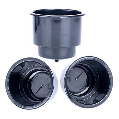 Amarine Made Black Recessed Plastic Cup Drink Can Holder