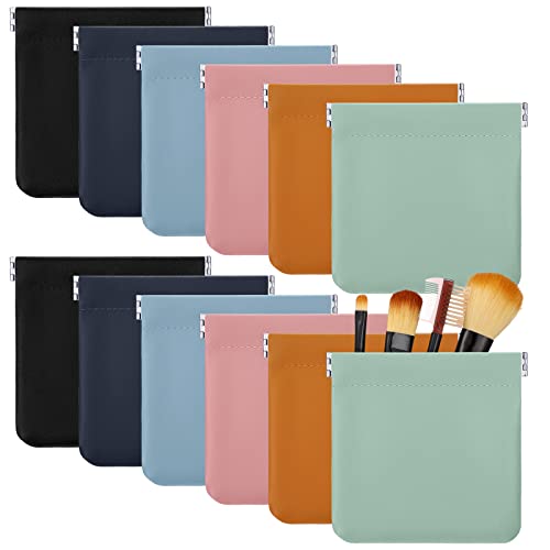 12 Pcs Lambskin Pocket Cosmetic Bag