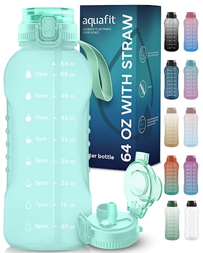 AQUAFIT Water Bottles 64 oz - Misty Green