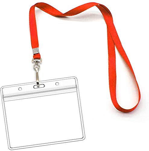 Lanyards with Id Holder Name Badges 50 Pack
