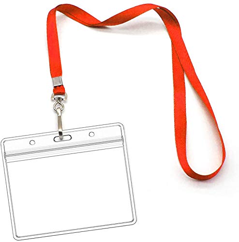 Lanyards with Id Holder Name Badges 50 Pack