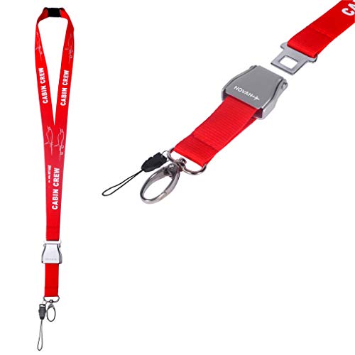 Novah Cabin Crew Lanyard (Red)
