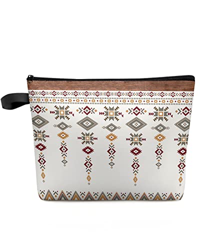 Lsrtoss Southwest Geometric Makeup Bag