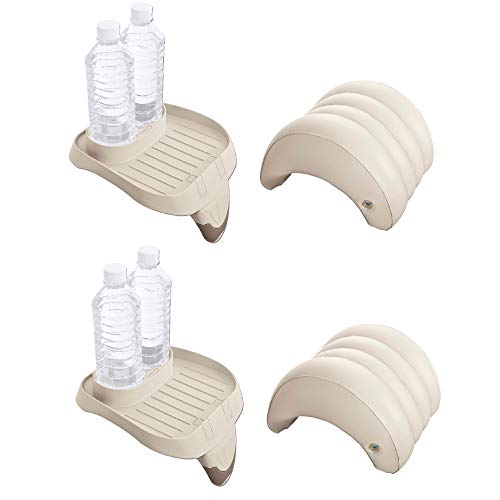 Intex Attachable Cup Holder & Refreshment Tray & Inflatable Headrest