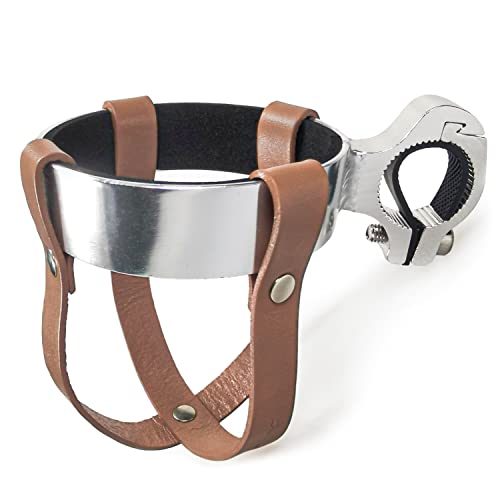 XIFOWE Vintage Leather Bike Beverage Holder