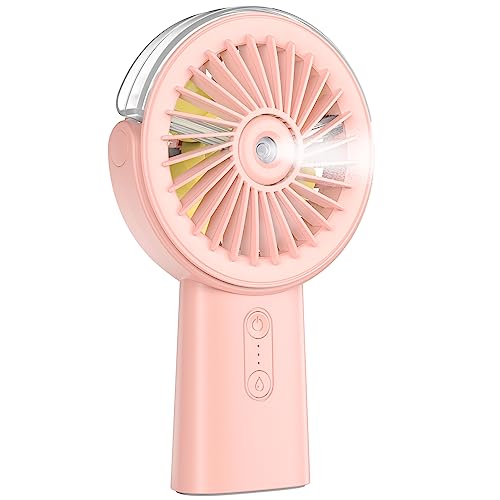 Portable Handheld Misting Fan with Power Bank