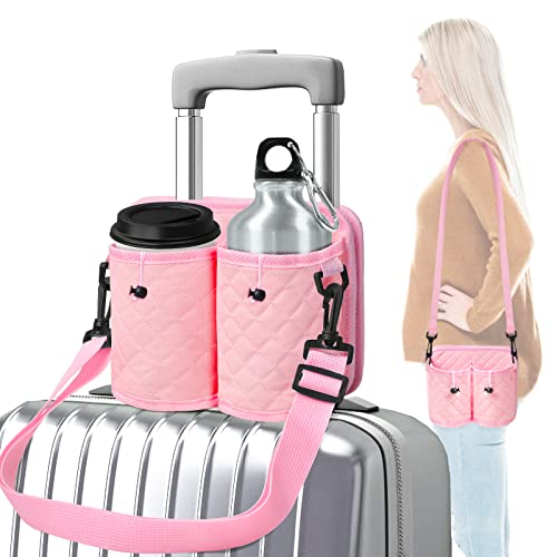 AuSletie Luggage Cup Holder Travel Cup Holder