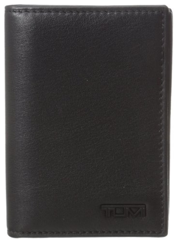 TUMI Delta Card Case Wallet with RFID ID Lock - Black