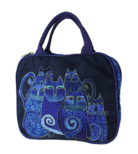 Laurel Burch Indigo Cats Travel Tote