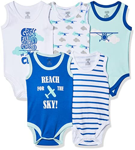 Luvable Friends Baby Cotton Sleeveless Bodysuits